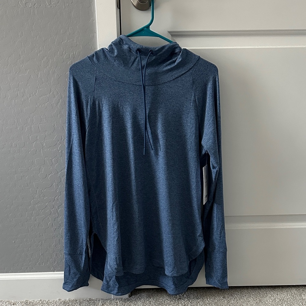 Athleta Blue Hoodie Sweatshirt